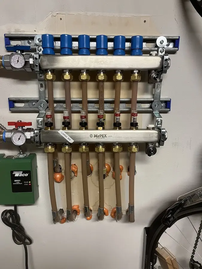 Plumber performing Gas Leak Detection at a residential property in Lantana